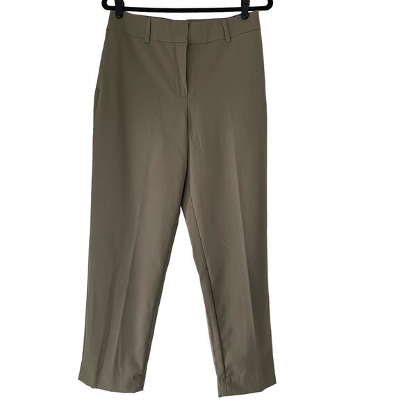 H&M Tapered Leg Slacks Dark Beige Size 6 - Picture 1 of 7